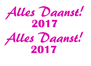 Carnaval Alles Daanst 2017 Flock Magenta - afb. 2