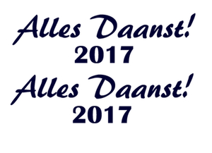 Carnaval Alles Daanst 2017 Flock Navy Blauw - afb. 2