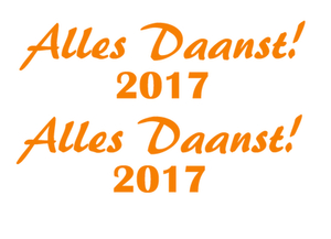 Carnaval Alles Daanst 2017 Flock Neon Oranje - afb. 2