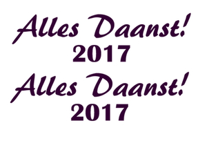 Carnaval Alles Daanst 2017 Flock Paars - afb. 2