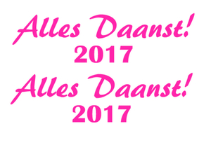 Carnaval Alles Daanst 2017 Reflecterend Roze - afb. 2