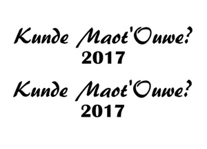 Carnaval Kunde Maot'Ouwe 2017 Polyester Ondergrond Zwart - afb. 2