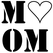 Love Mom Polyester Ondergrond Zwart - afb. 2