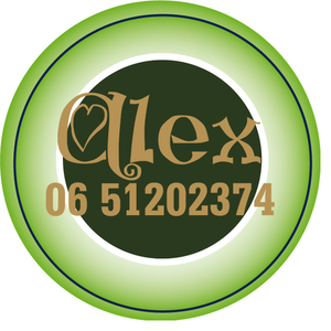 Sticker Groen 4 cm Rond Flex Goud - afb. 1