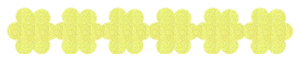 Strijkslinger Bloem Glitter Neon geel Glitter - afb. 1