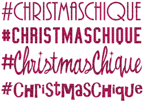 Vel Strijkletters Christmas Chique Design Zebra Roze - afb. 2