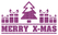 Vel Strijkletters Kerst Merry X-Mas Glitter Lavender - afb. 2