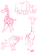 Vel Strijkletters Wilde Dieren Glitter Medium Pink - afb. 2