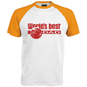 Worlds best Dad Design Leer Rood - afb. 1